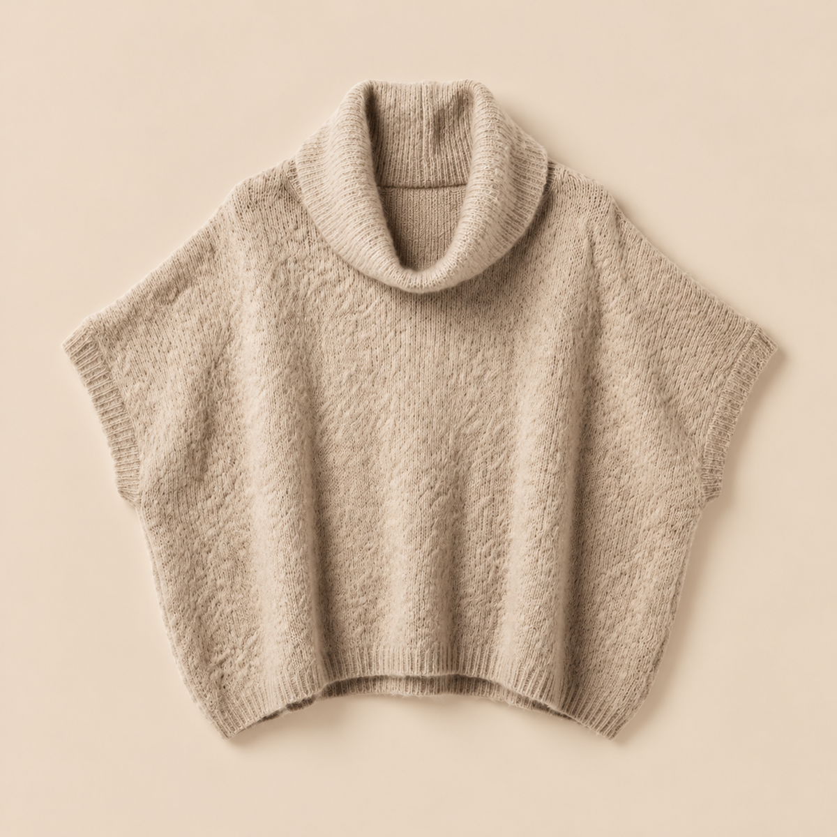 Le poncho Solène - Beige 🤍