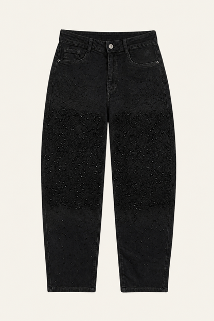Le jean Barrel Sparkle - noir 🖤✨