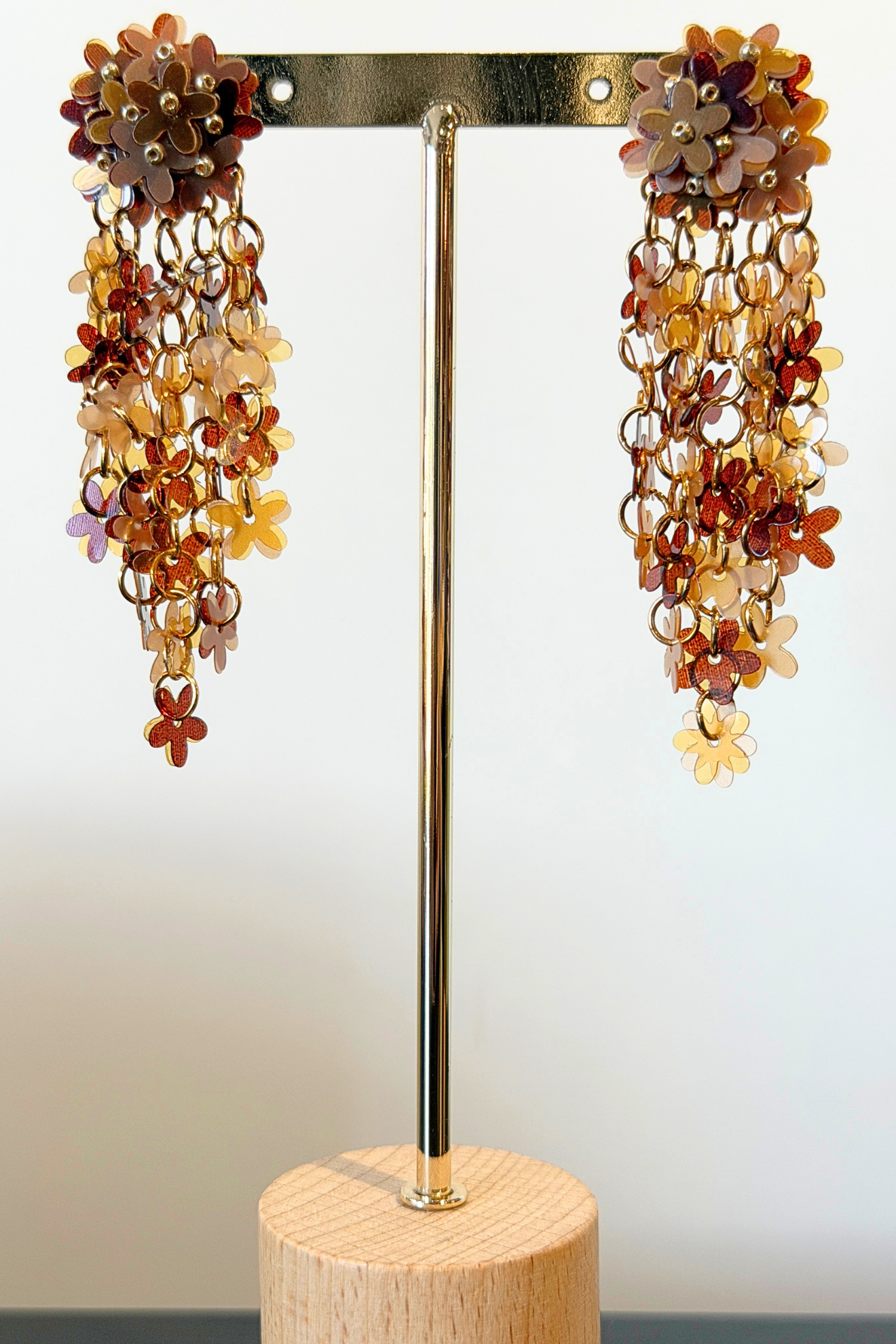 Boucles Dahlia cascade de fleurs 🌸